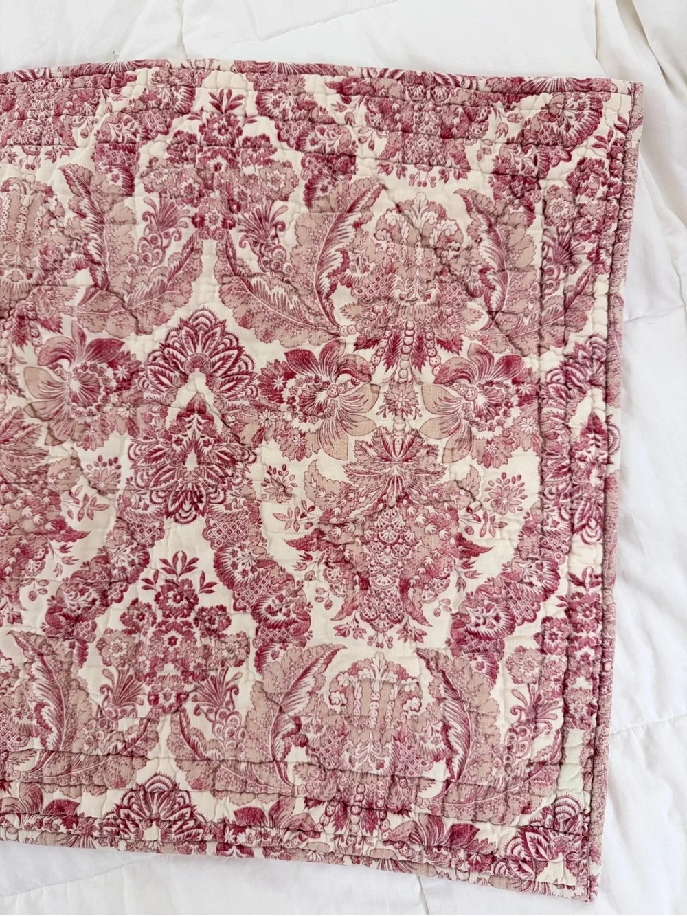 Pottery Barn French Country Quilted Standard Pillow Sham